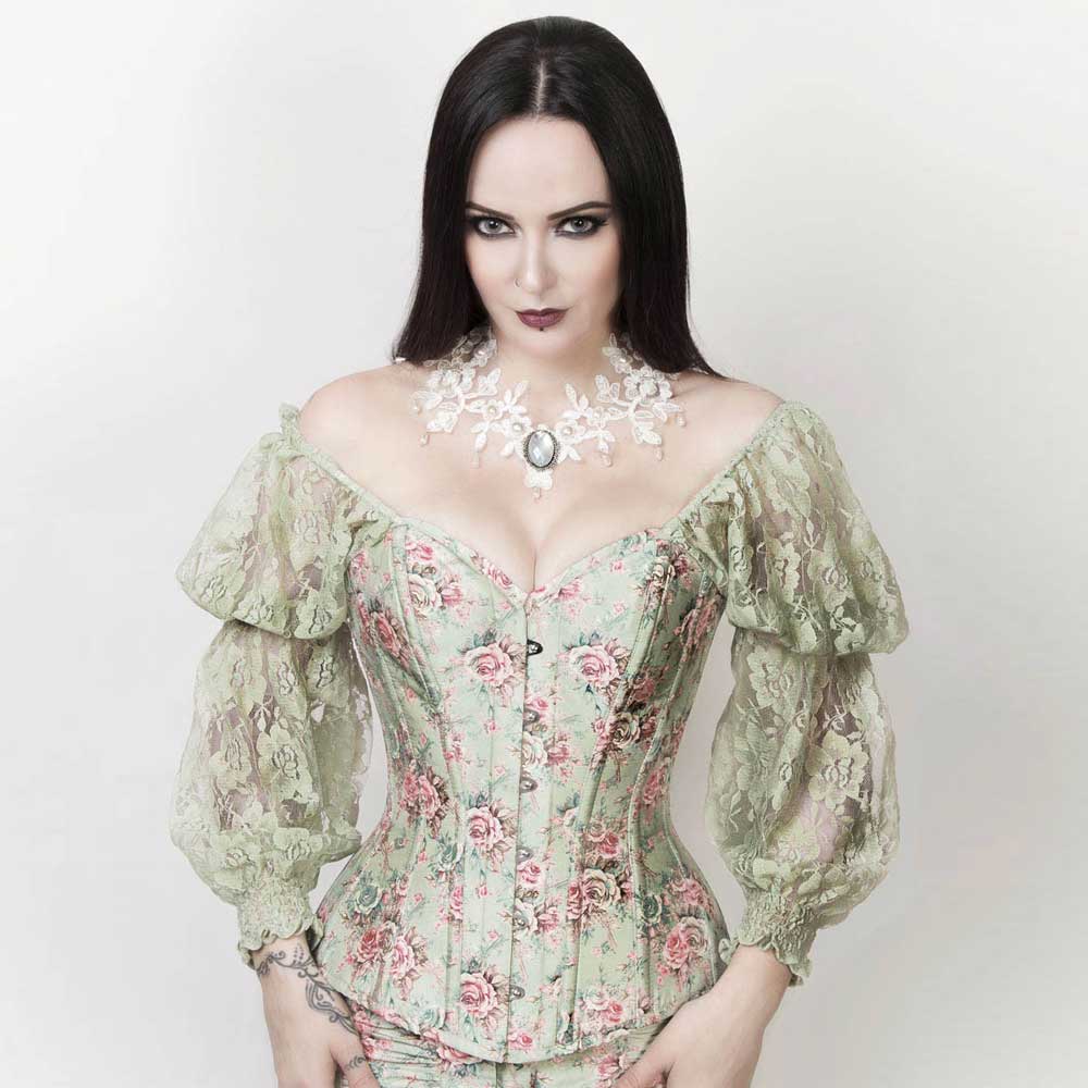 Attitude Corsets - Neijala Vollbrust Korsett - Grün